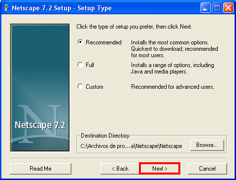 Netscape 7.2 - Pop